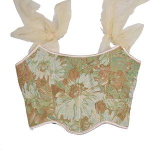 Floral Brocade Corset